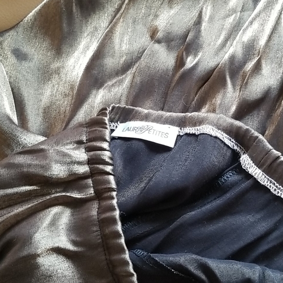 Metallic midi twirl slip skirt - Picture 5 of 6